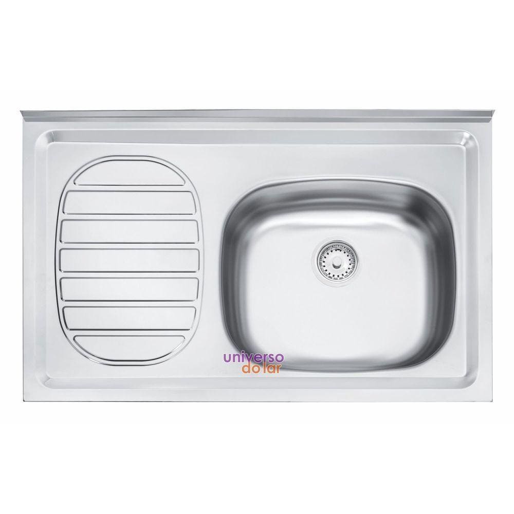 Pia De Apoio Tramontina Filo 40 Fx Dx 80x50 Cm Aço Inox