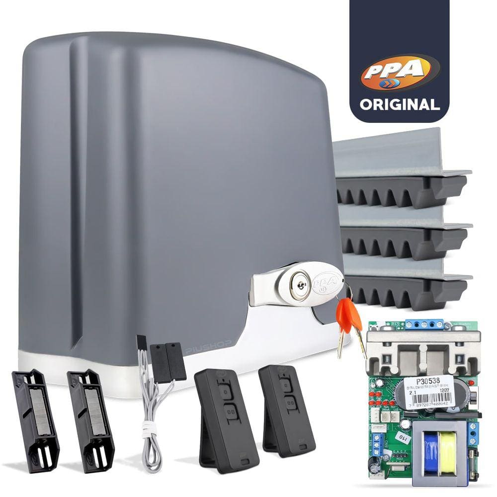 Kit Motor Portão Deslizante Ppa 1/2 Hp Jet Flex 800kg