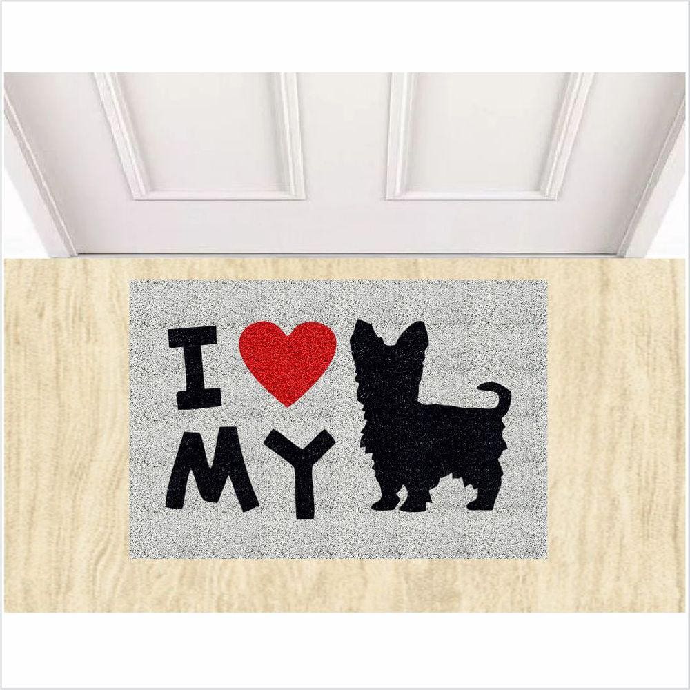 Tapete Capacho I Love Dog / Tapetes De Cachorros Divertidos