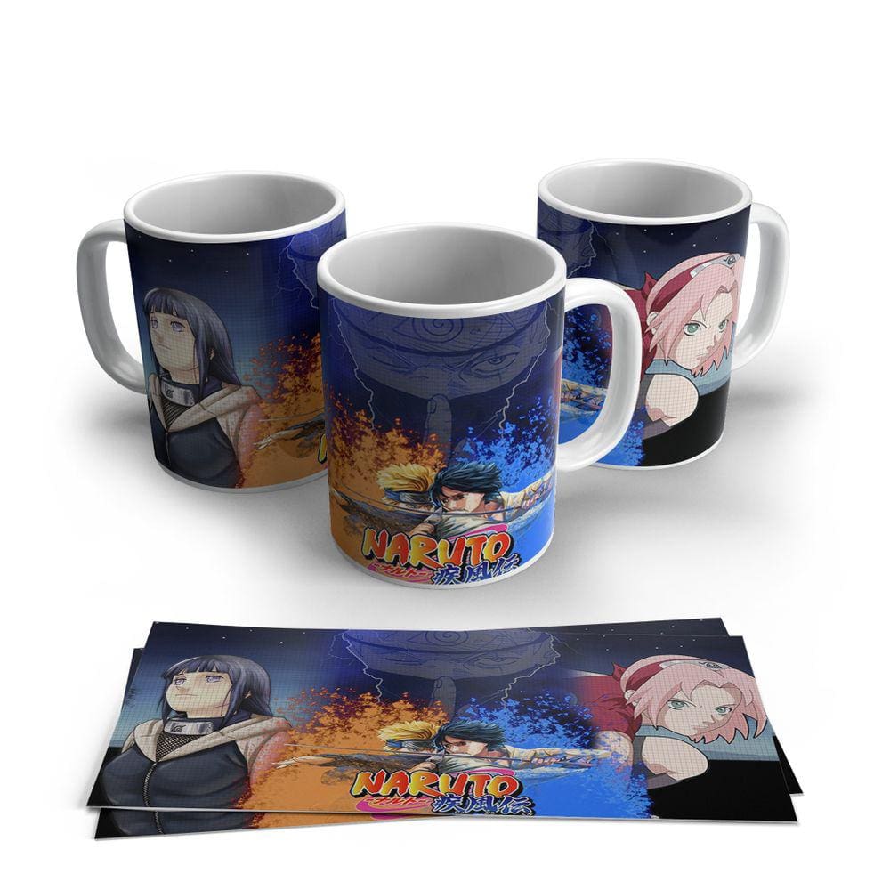 Caneca de Porcelana Naruto Shippuden Personagens