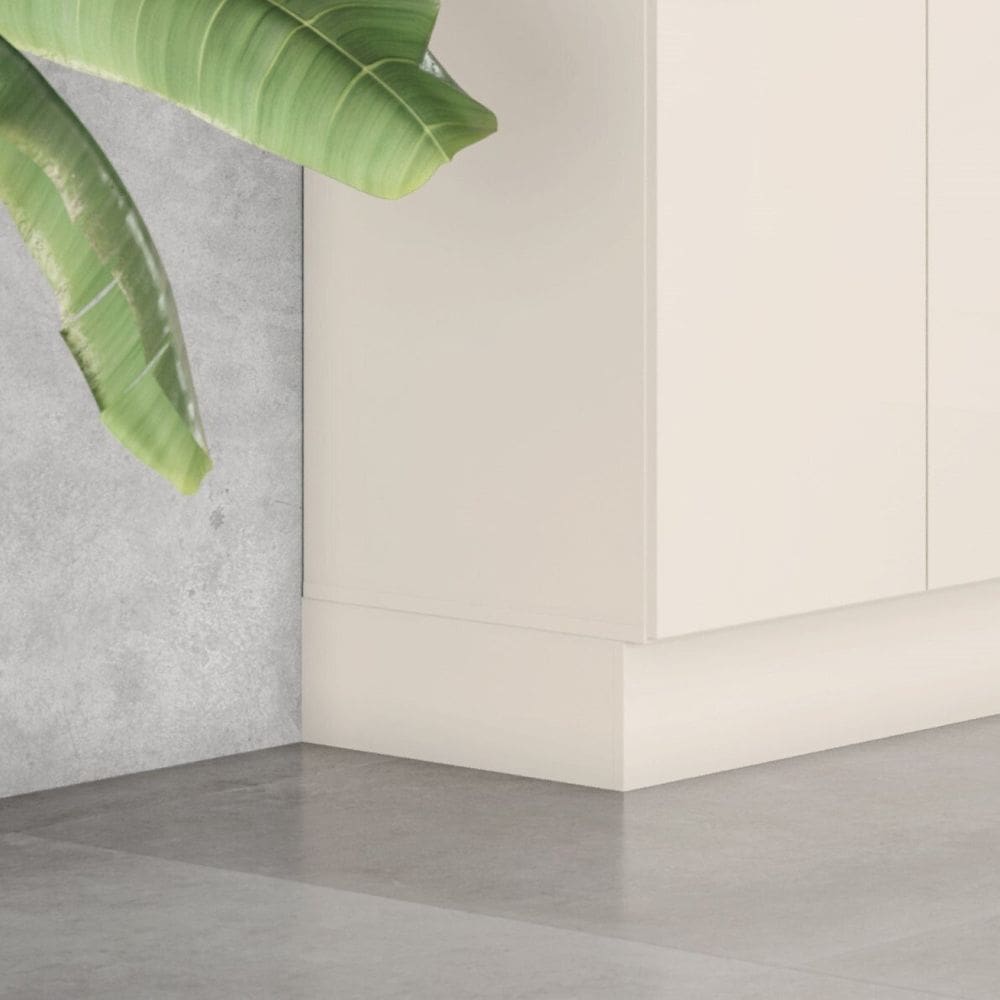 Rodapé Para Fechamento Lateral 100% MDF Aurora Off White