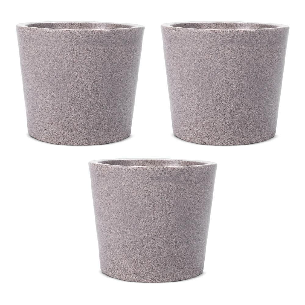 Kit 3 Vasos Badi Pedra 54cm Terrano