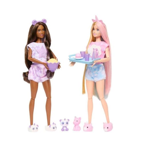 Barbie Cutie Reveal Festa do Pijama Mattel Extra