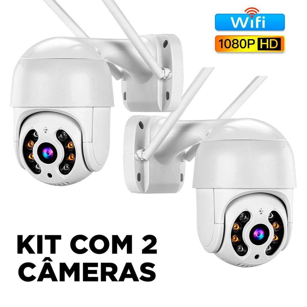 Kit 2 Câmeras Segurança Wi-Fi |