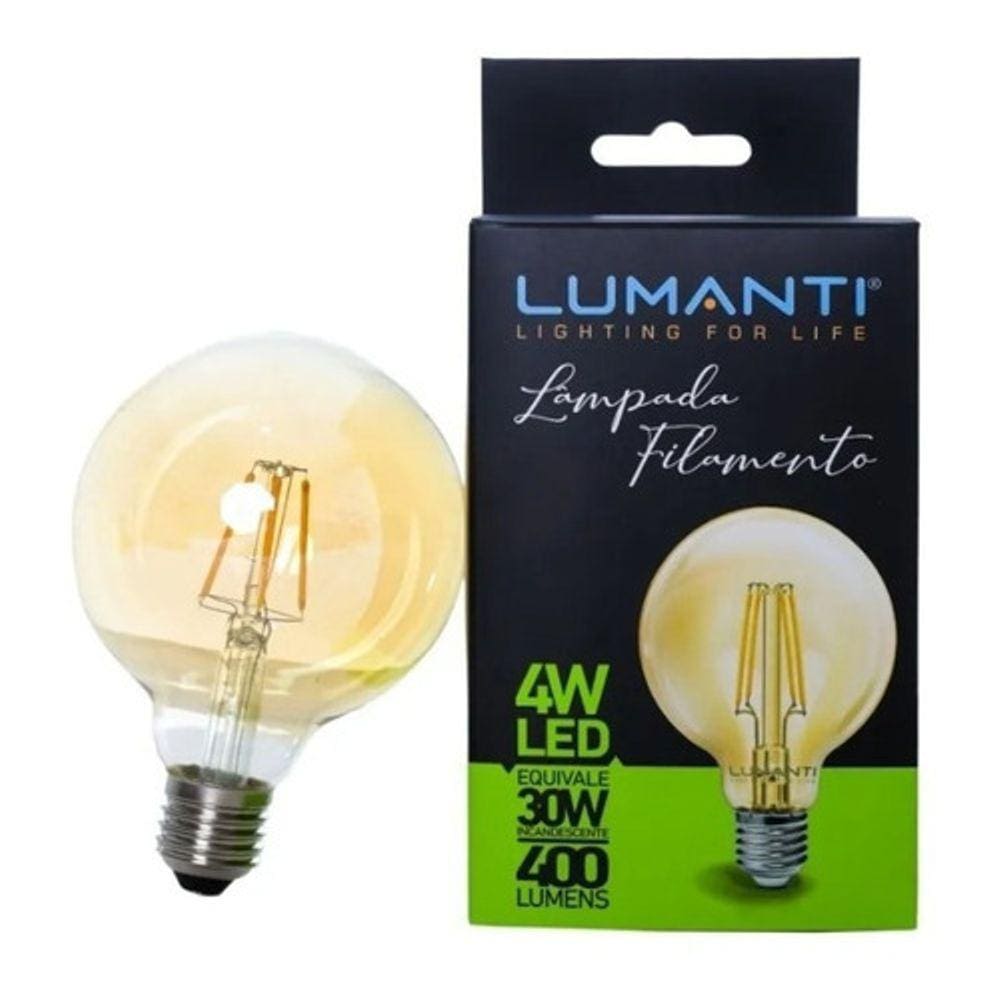Lampada Vintage Globo G95 Led Filamento 4w 2400k 220v