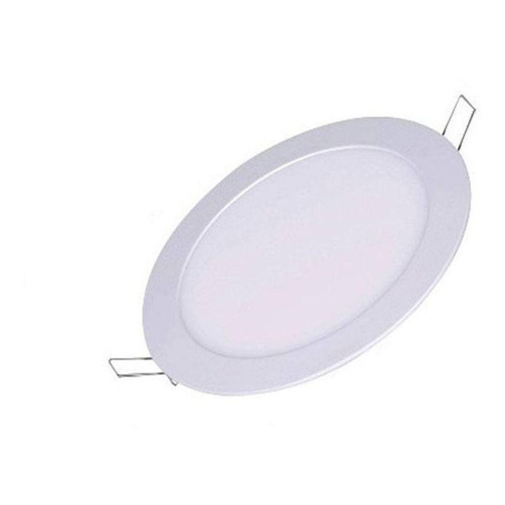 Painel Plafon De Led Redondo Embutir 12w Bivolt Taschibra