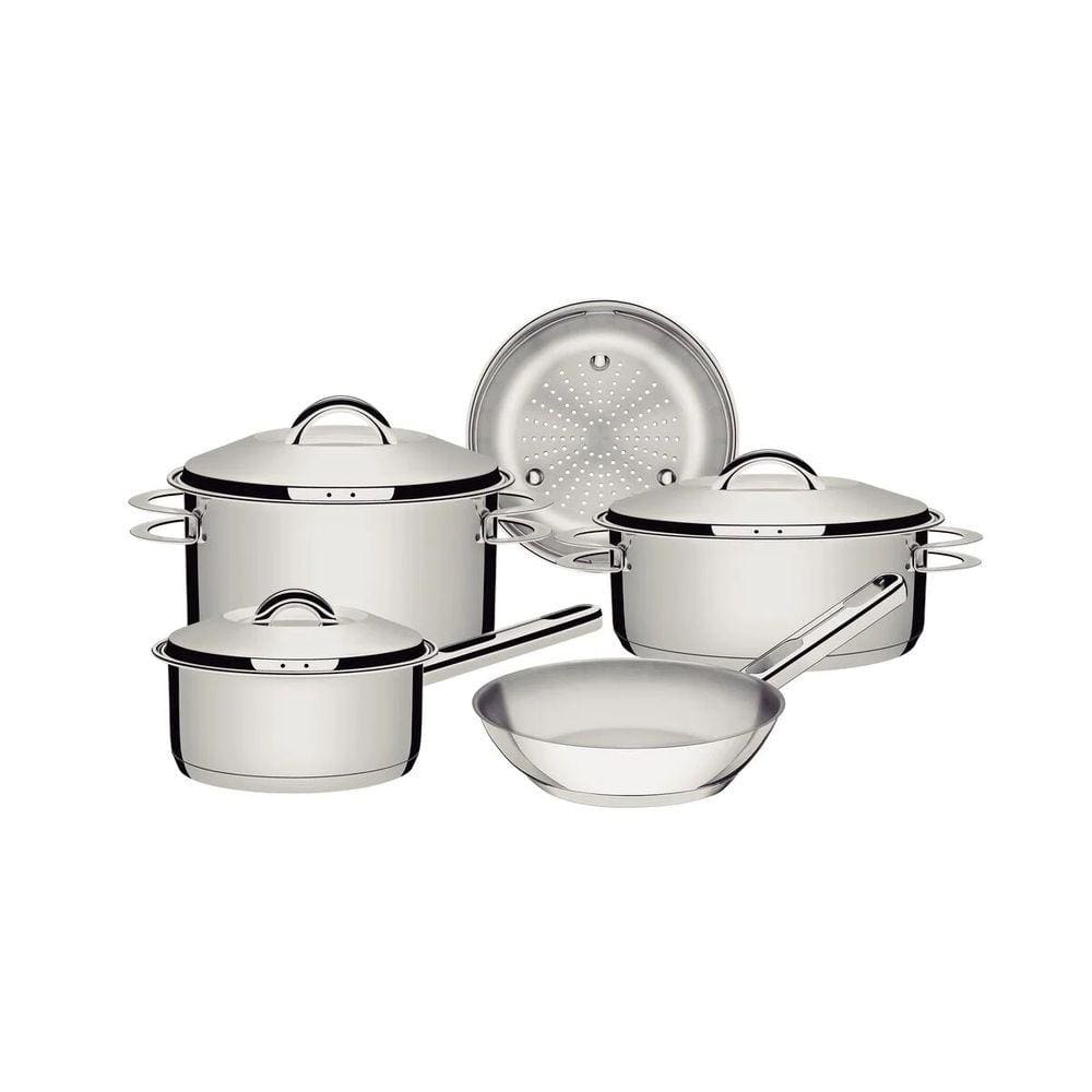 Jogo de Panelas 5 Peças Indução Fundo Triplo Aço Inox Solar Tramontina