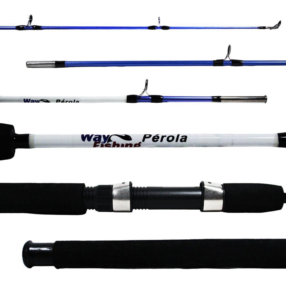 Vara Pesca Molinete Way Fishing Pérola 1302 WF2628-1 8-10 LBS 1,30m - 2 partes