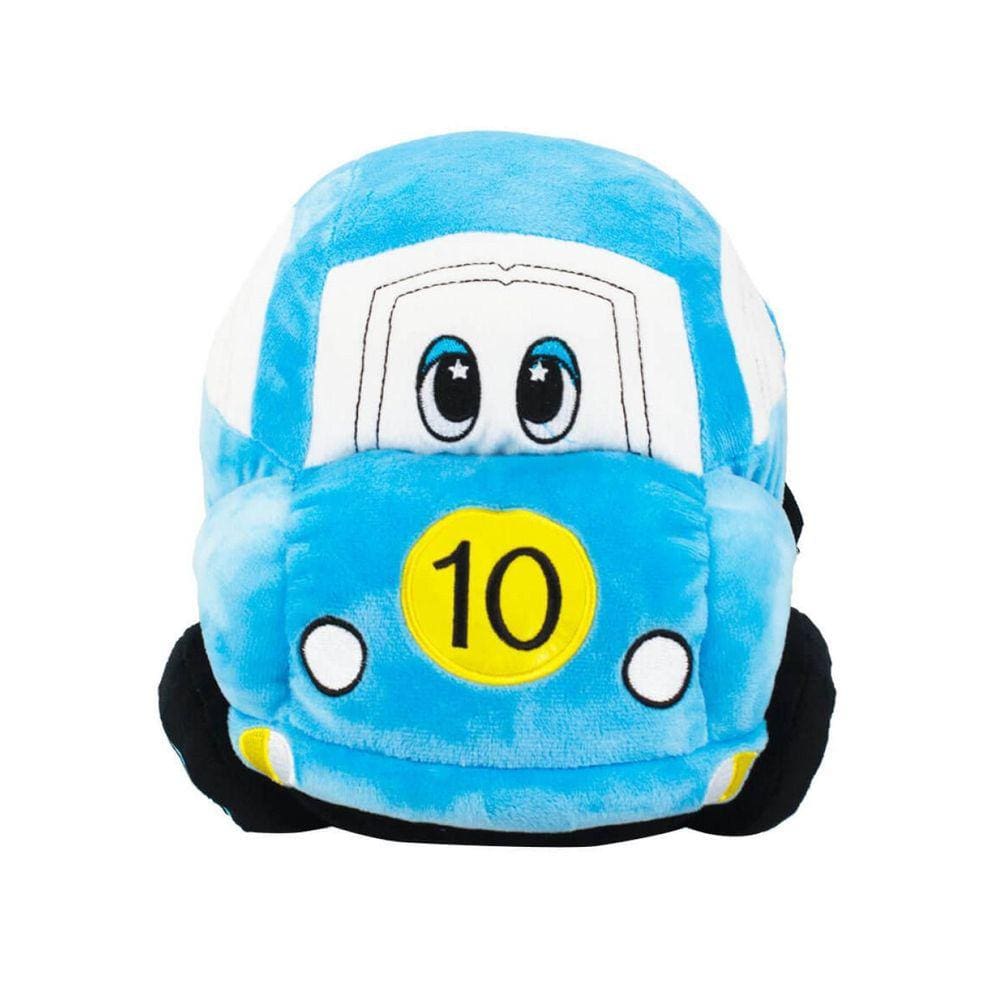 Carro Corrida Azul 31Cm - Pelúcia