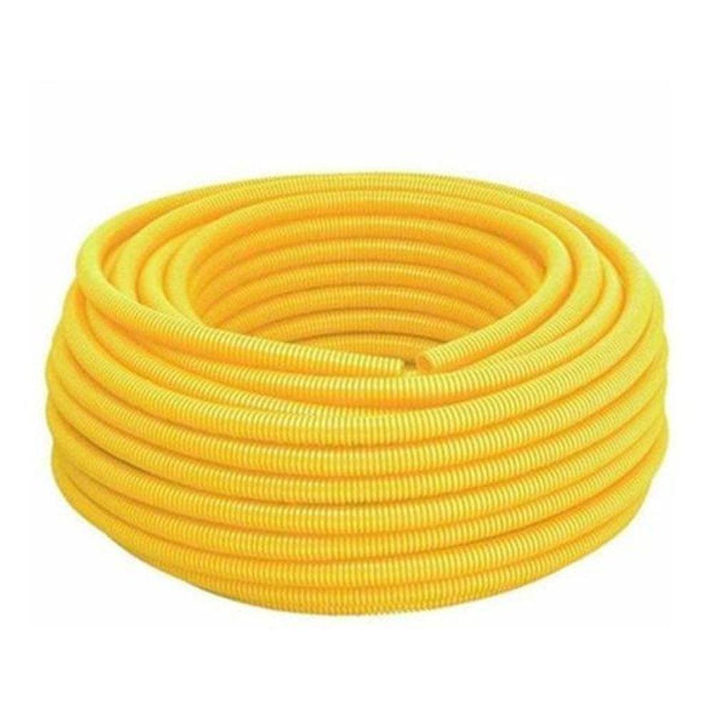 Conduite Corrugado De 5/8 Amarelo 50 Metros