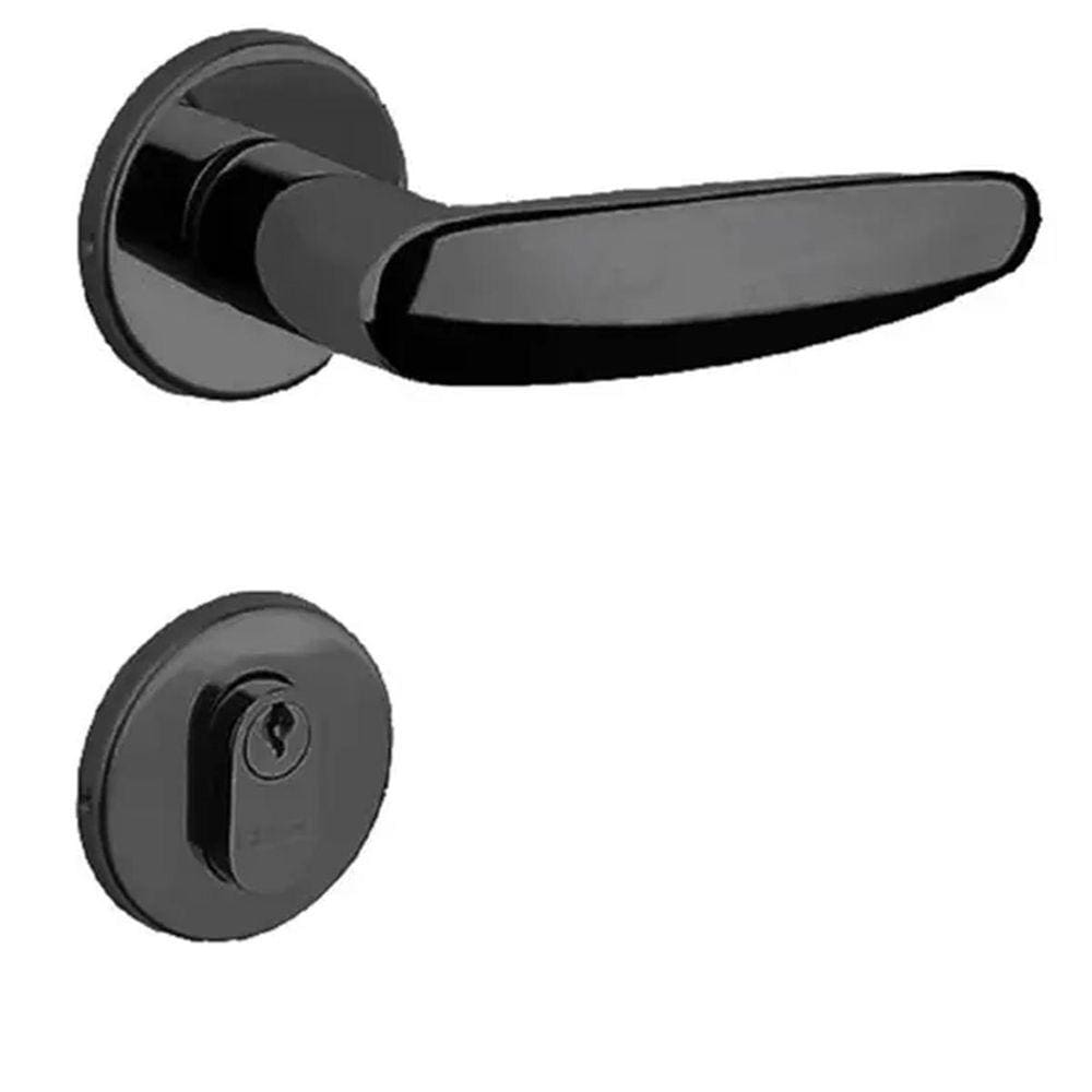 Fechadura Externa 515P St2-55Mm Roseta 327 Preto La Fonte