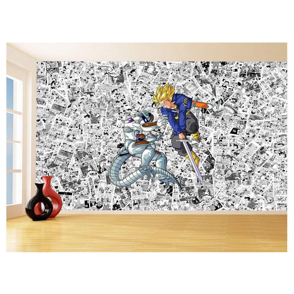 Papel De Parede Dragon Ball Goku Vegeta Anime 3,5M Dbz172