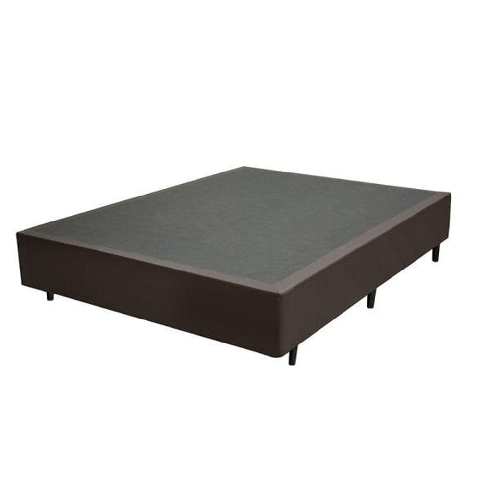 Cama Box Casal Sintético Marrom - 30x138x188