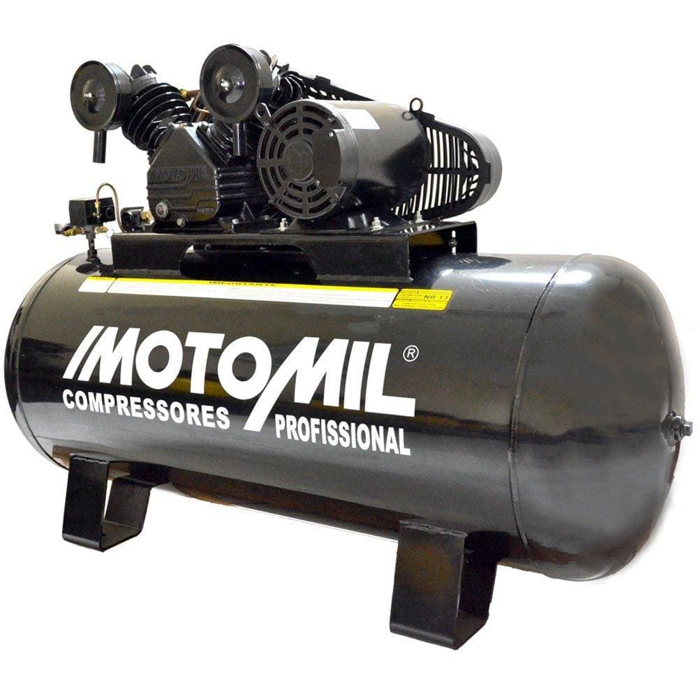 Compressor de Ar Profissional 40 Pés 350L 10HP 220/380V Trif