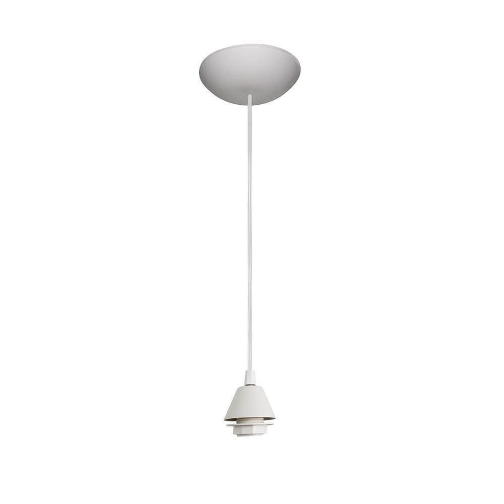 Cabo Fio Pendente Iluminação Moderna 1 Metro Rosca Branco