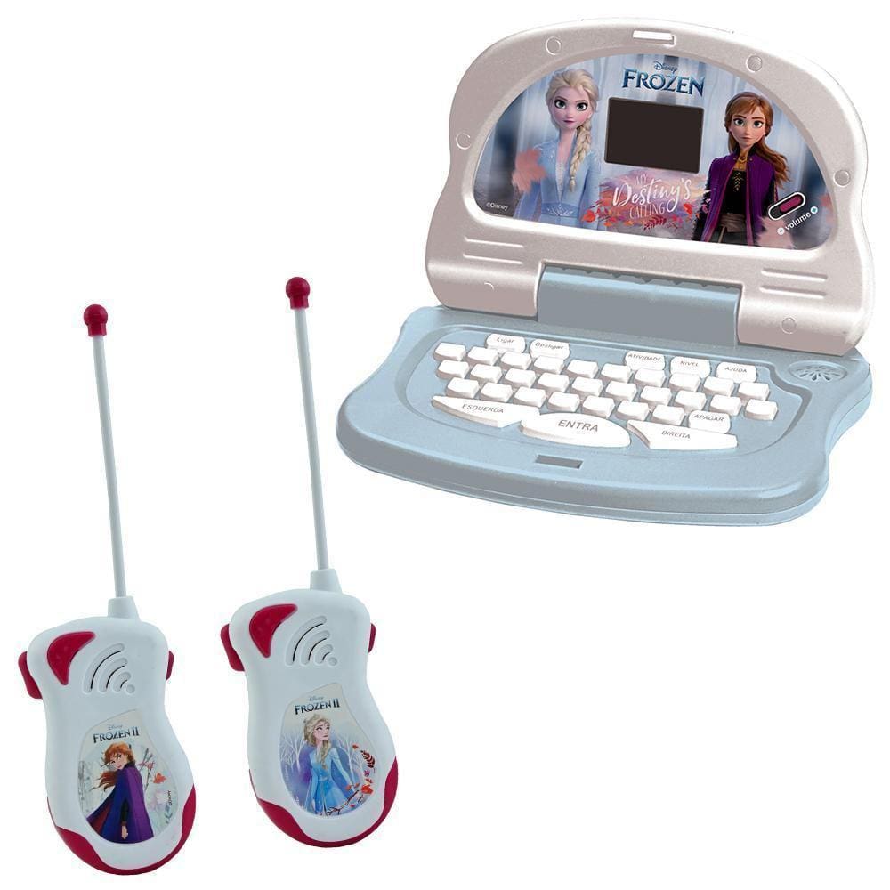 Laptop Infantil Bilíngue Frozen - Atividades Diversas