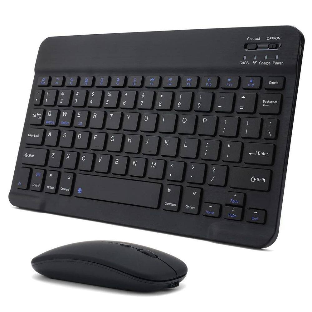 Teclado Magnético QWERTY Mouse Galaxy Tab A7 Lite T220 Preto