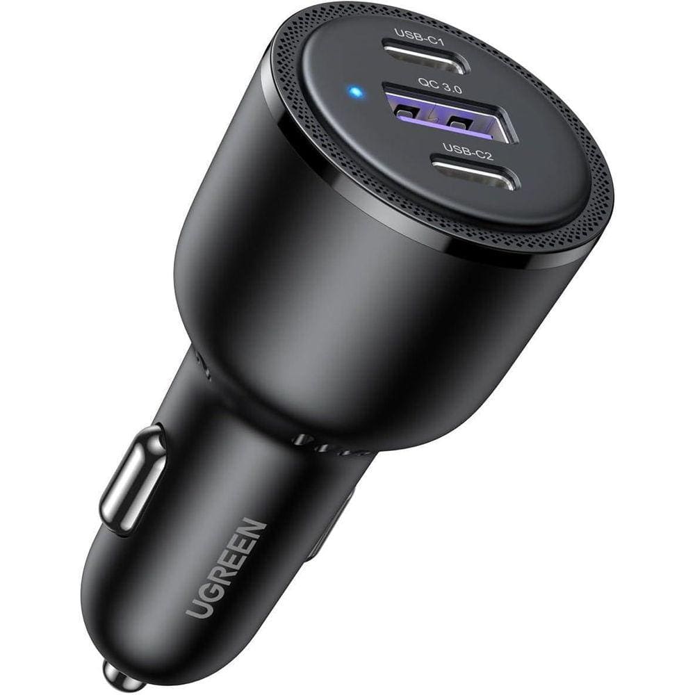 Carregador de Carro Rápido Ugreen 69W USB-C/USB-A - Preto