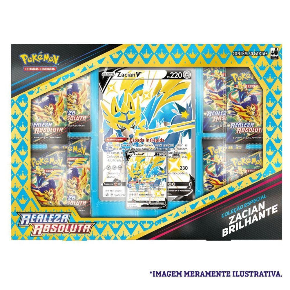 Pokemon tcg box colecao galar sobble zacian v pokemon company