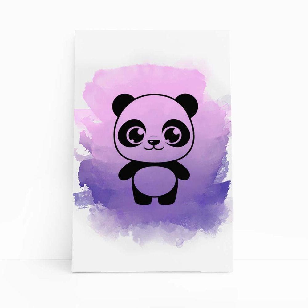 Quadro infantil Bebê Desenho Animal Panda PB