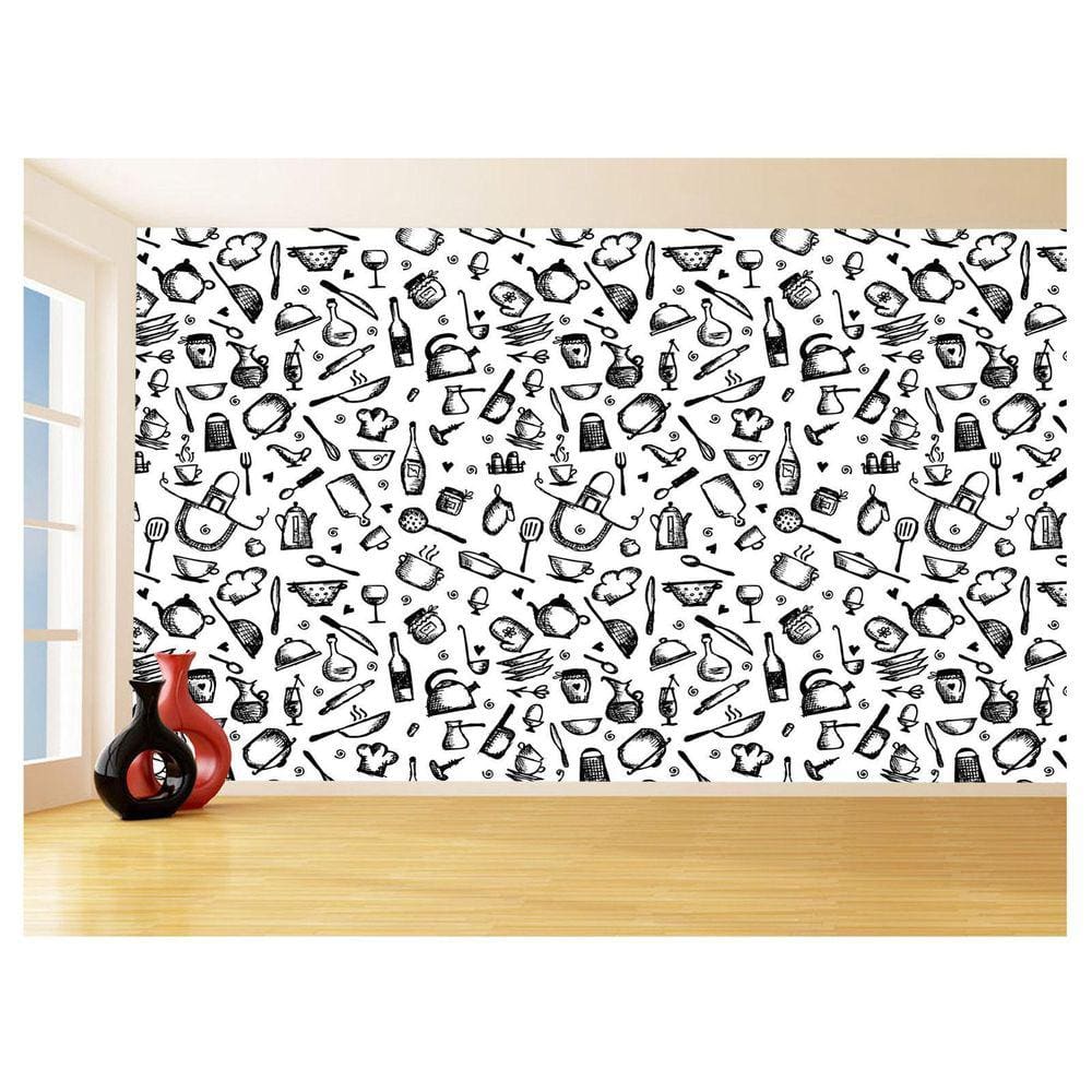 Papel De Parede 3D Textura Cozinha Café Comida 3,5M Txt195