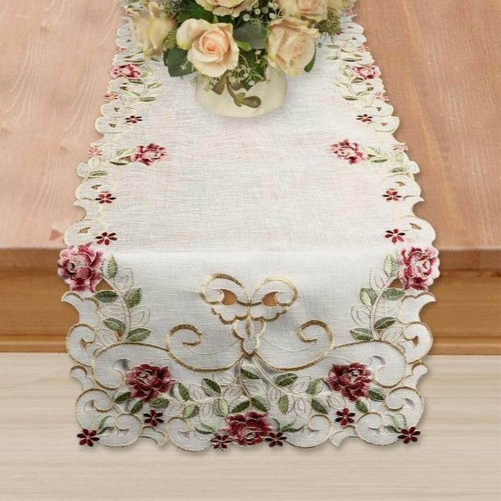 Trilho de Mesa Floratta - 40x140cm - 100% Poliéster