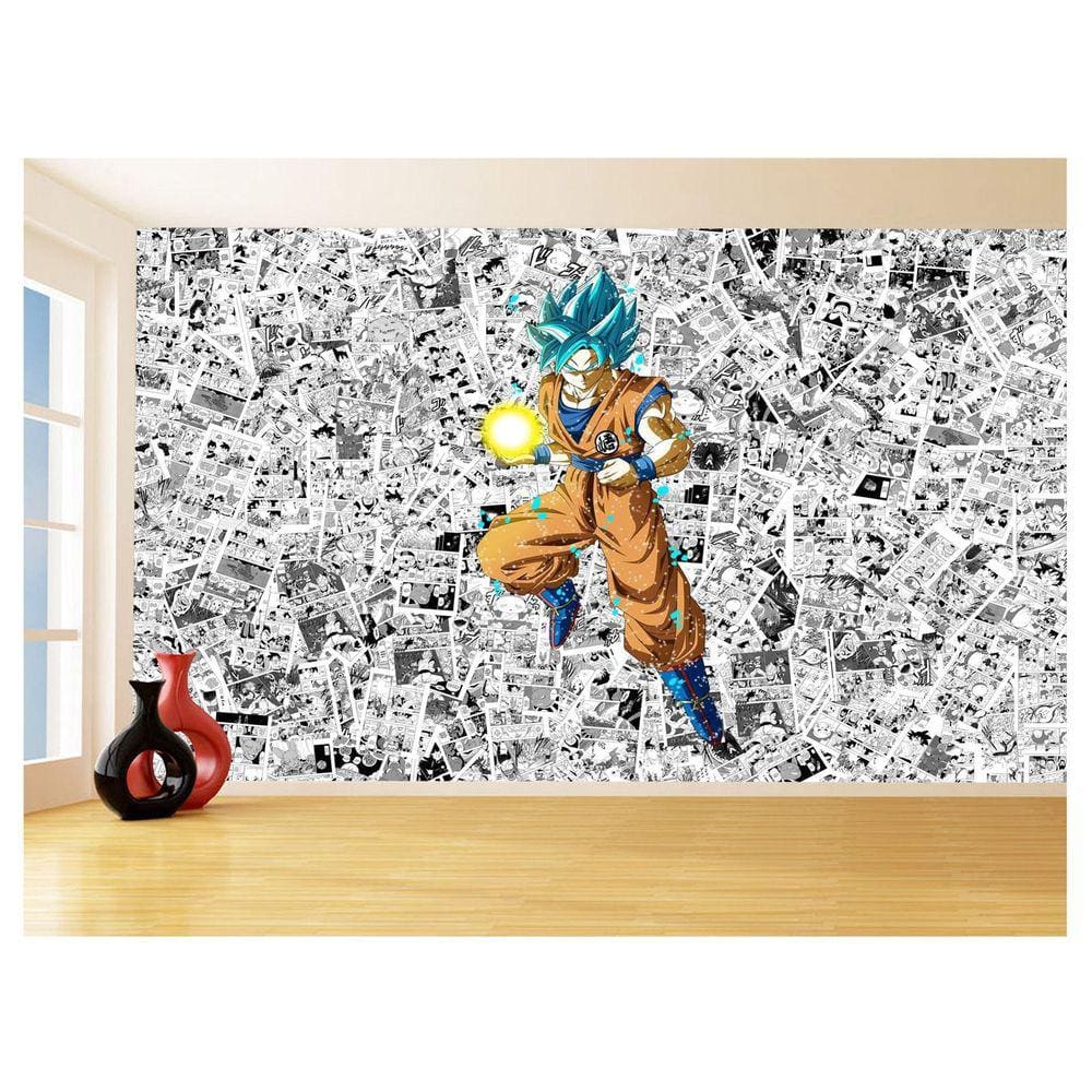 Papel De Parede Dragon Ball Goku Página Manga 3,5M Dbz537