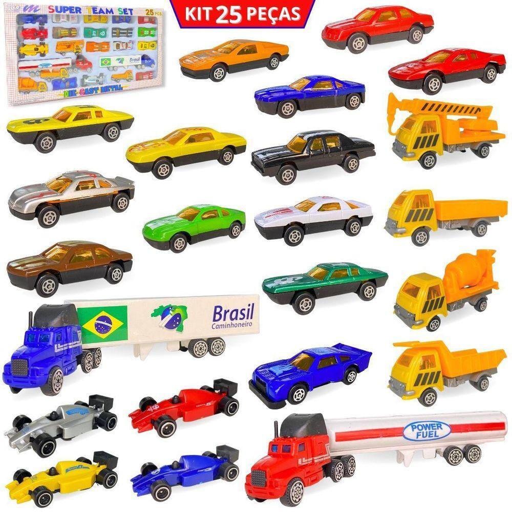 Carrinhos Miniatura 5 Peças Express Super Power Corrida