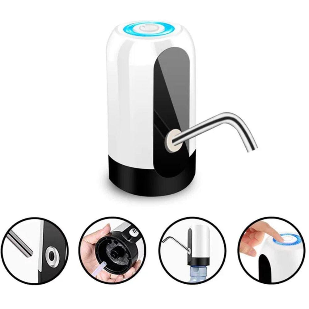 Bomba Elétrica Recarregável USB para Galão/Garrafão de Água