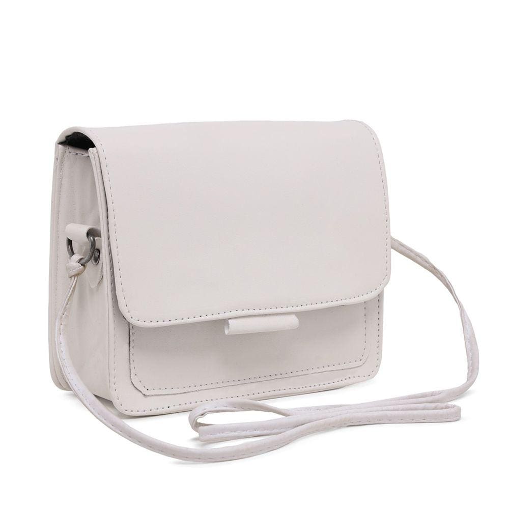 Bolsa Mini Feminina Alça Transversal Irene White