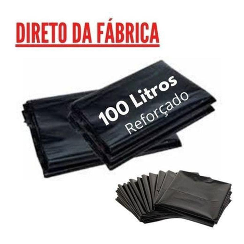 Saco De Lixo - 100 Litros Reforçado - Direto Da Fábrica