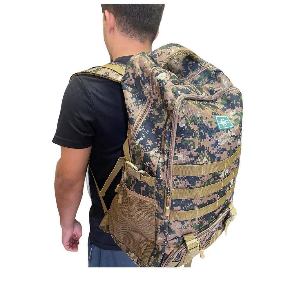 Mochila Camuflada Grande Esportiva Camping Trilha Viagem