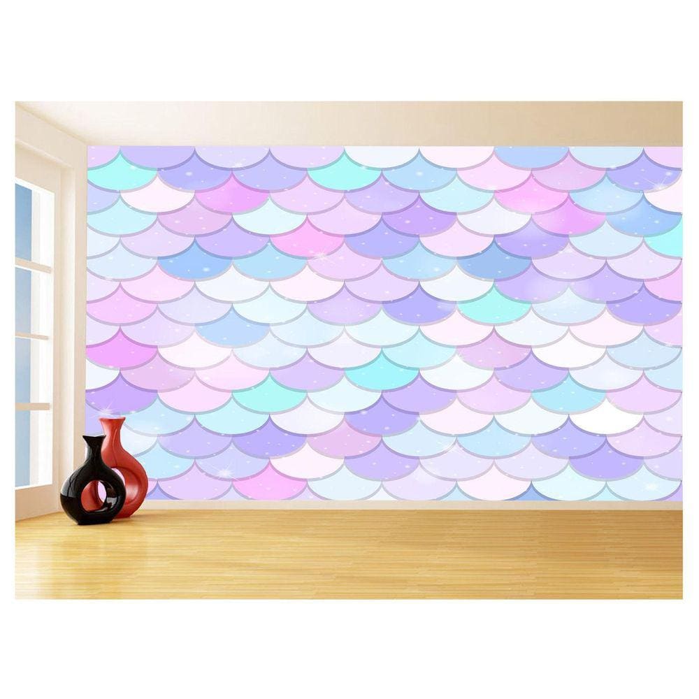 Papel De Parede 3D Geométrico Padrões Coloridos 3,5M Gmt04