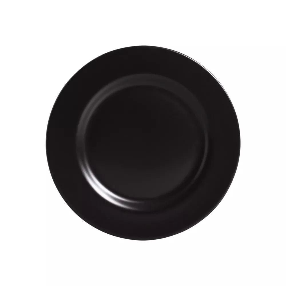 Prato Sobremesa Preto Acetinado Alleanza 6 un