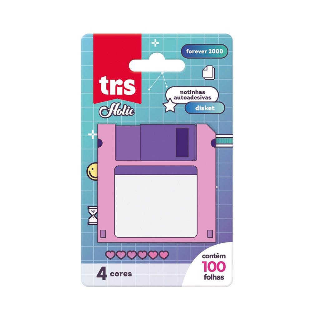 Bloco de Notas Auto adesivo Disket Holic Forever 2000 70x70mm 100 Fls Tris