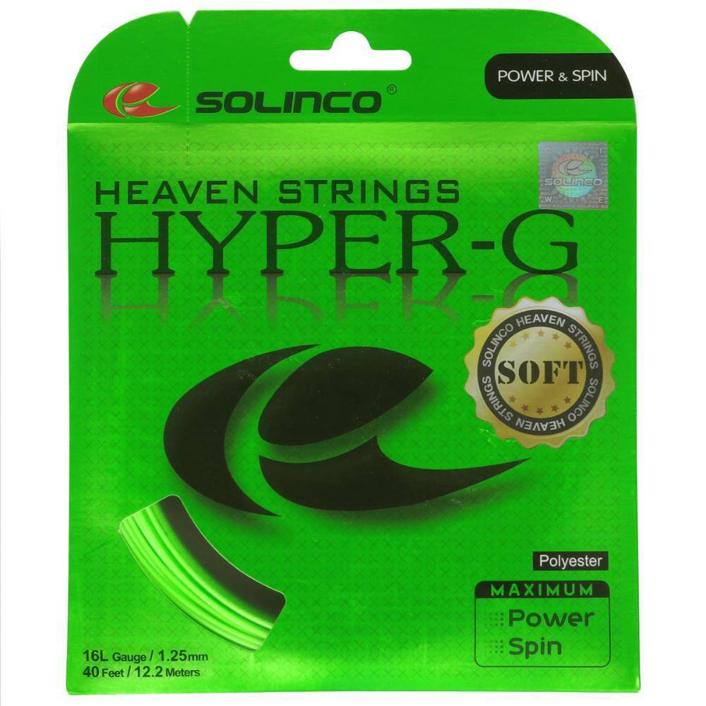 Corda Solinco Hyper G Soft 16L 1.25mm Verde - Set Individual