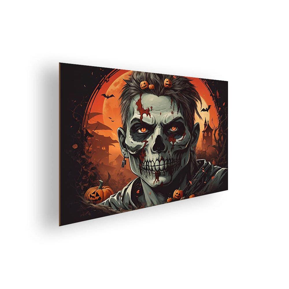Quadro/Placa Decorativa MDF 20x28 Halloween Zombie