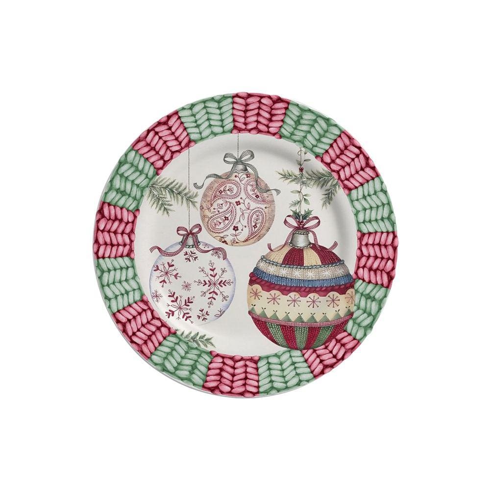 Prato Sobremesa Acetinado Gifts Natal Alleanza 6 un