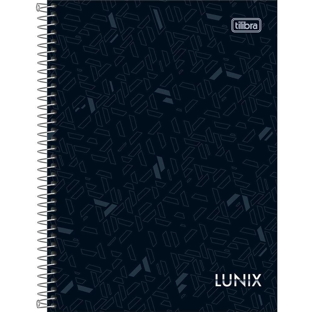 Caderno Espiral Pequeno 1/4 Lunix 160 Folhas Capa Dura Tilibra
