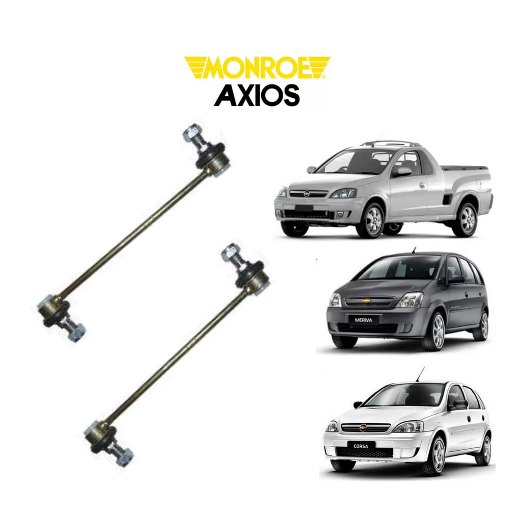 02 Bieleta Axios Esquerda + Direita Chevrolet Montana 2003 A 2014 Dianteira