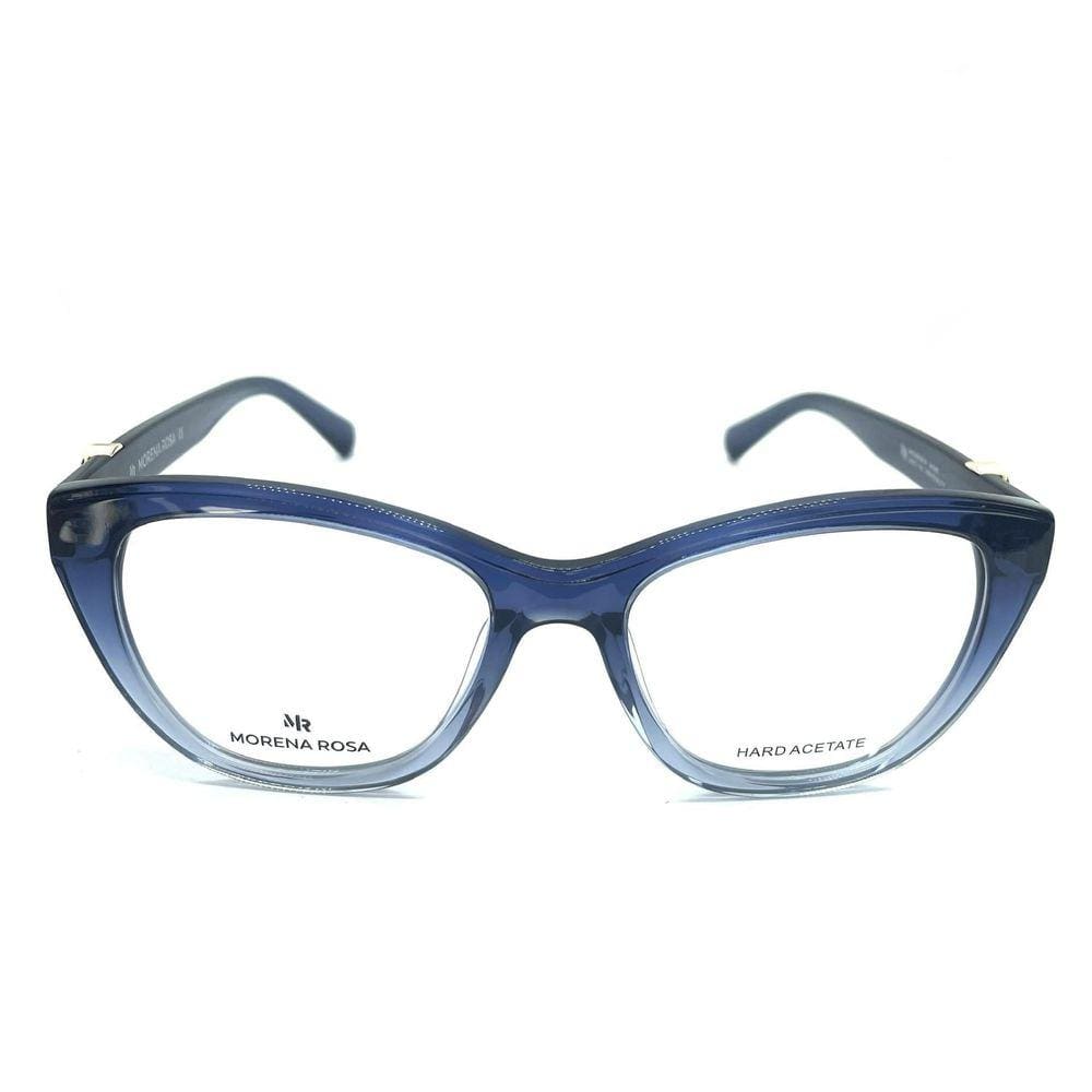 Óculos de Sol Feminino Morena Rosa Azul Degrade Aro Fechado