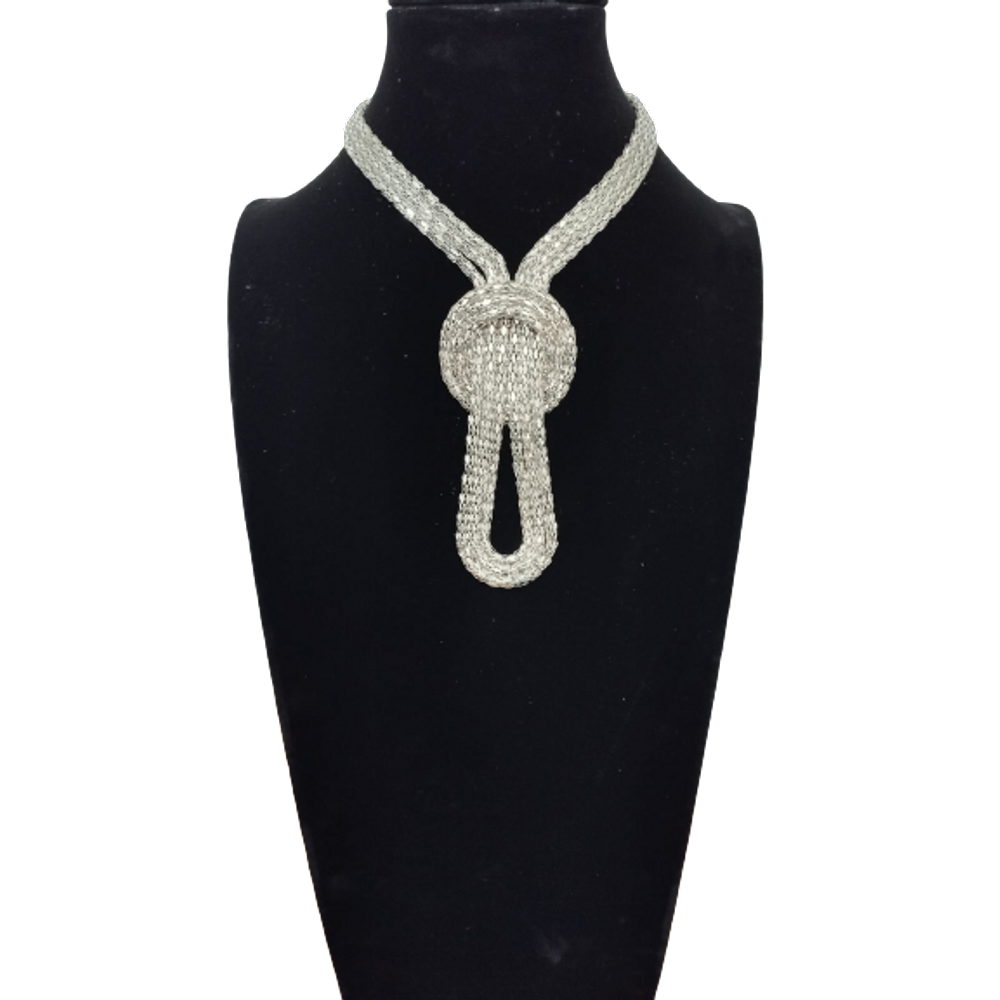 Colar Feminino Prata Elegante Choker Casual