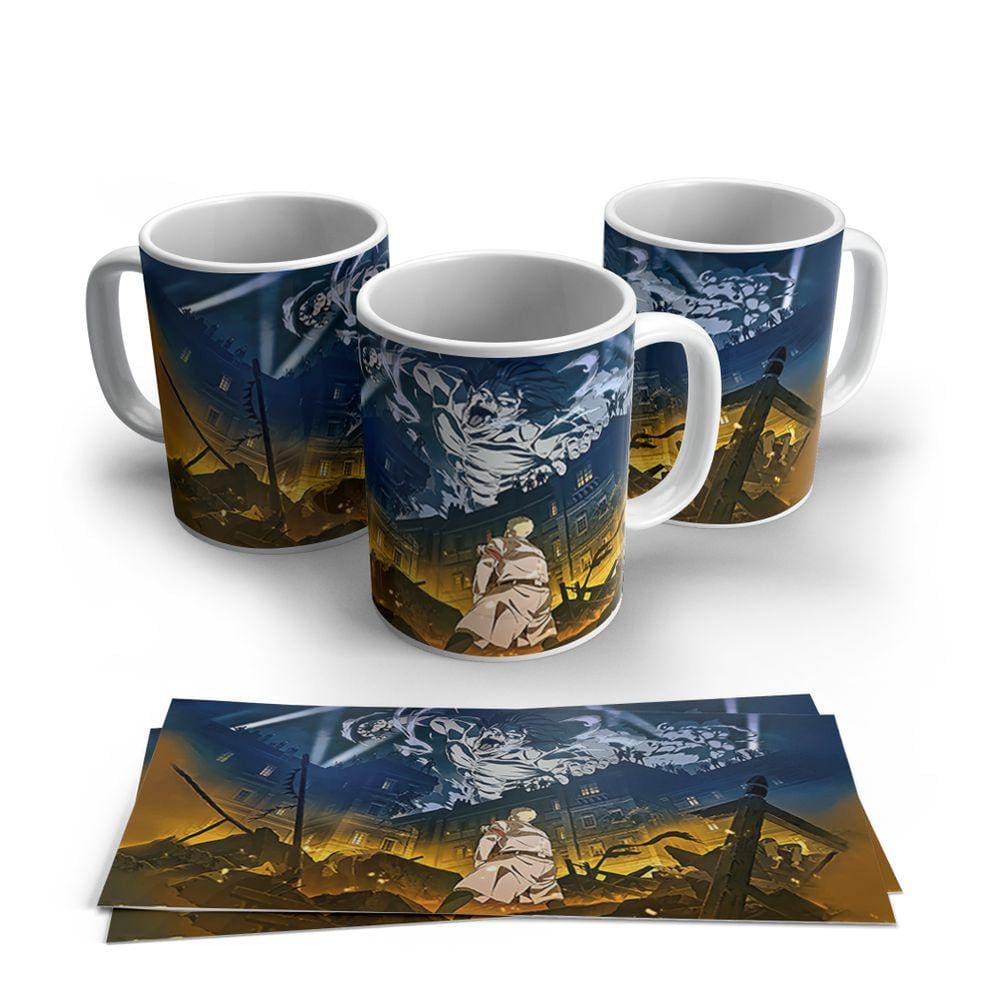 Caneca de Porcelana Attack on Titan modelo 11
