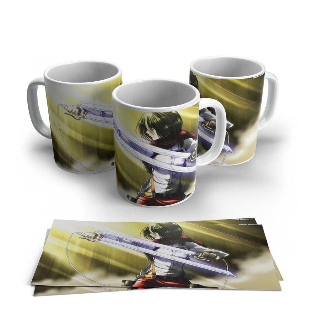 Caneca de Porcelana Attack on Titan modelo 26