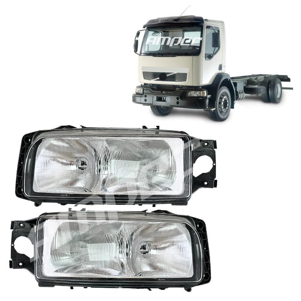 Par Farol Principal Deitado Compatível Volvo Vm 17 23
