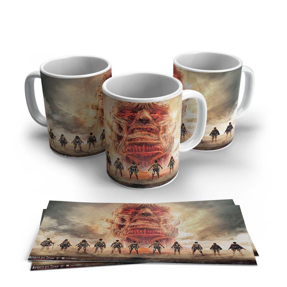 Caneca de Porcelana Attack on Titan modelo 10