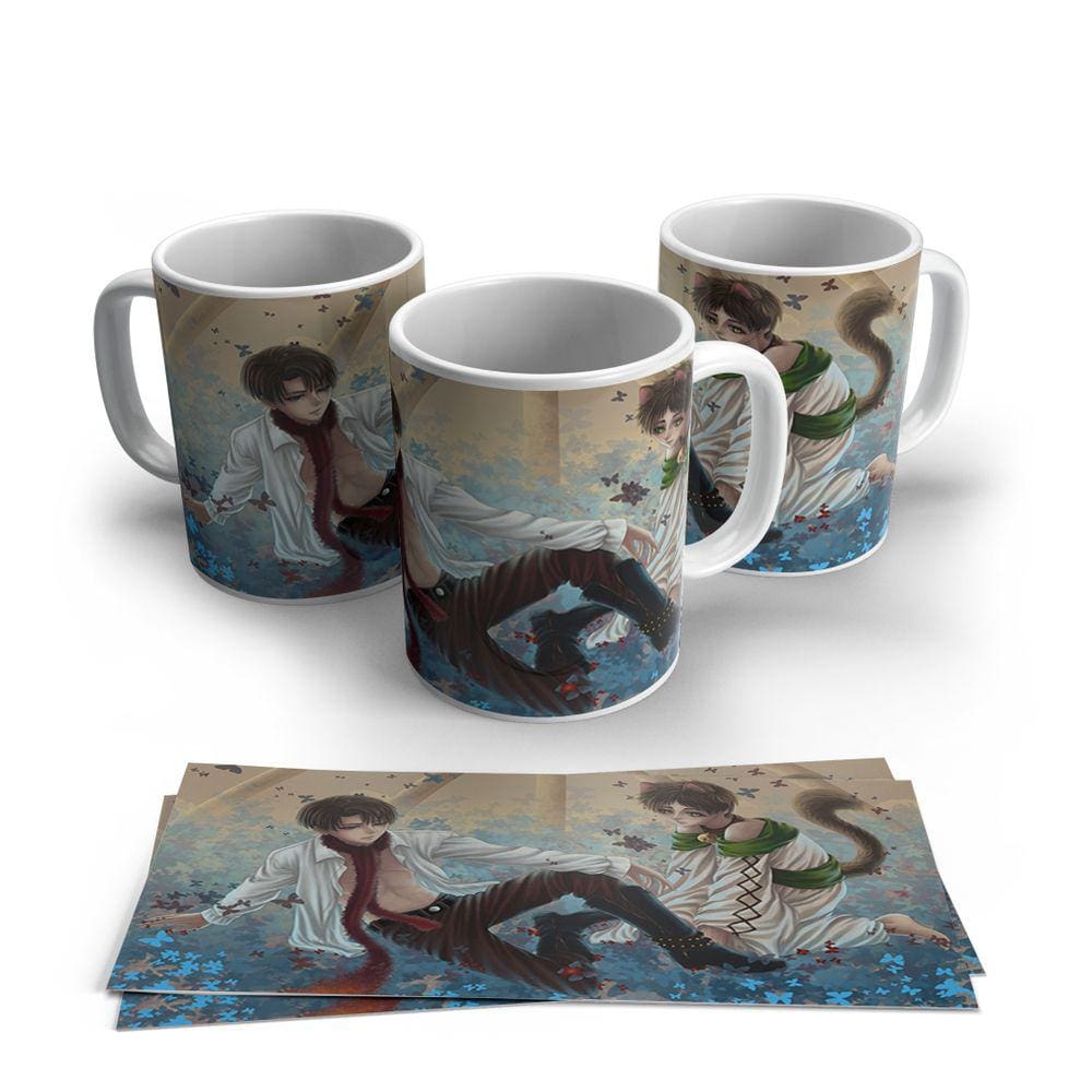 Caneca de Porcelana Attack on Titan modelo 35