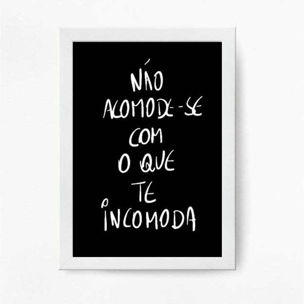Quadro Decorativo 24x18cm - Moldura Preta