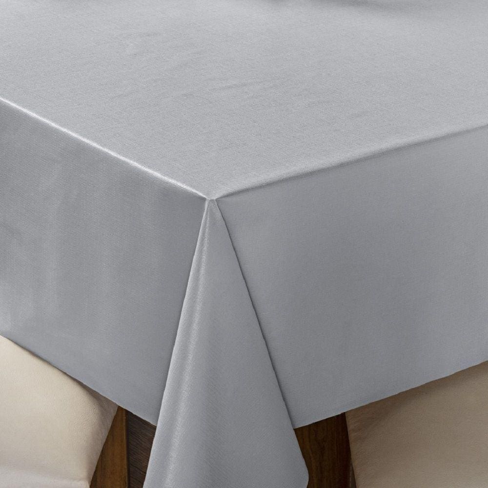 Toalha de Mesa 8 Lugares Térmica Impermeável 1,40 m x 2,50 m Cinza
