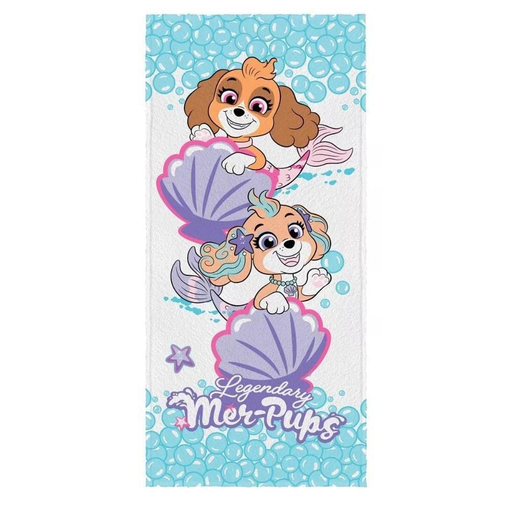 Toalha De Banho Infantil Lepper Patrulha Canina Skye Bolhas